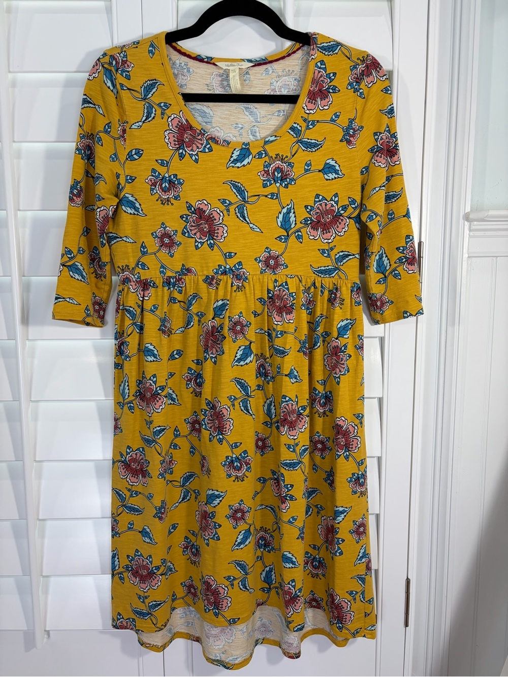 Matilda Jane Mustard Floral Mini Dress (XS)